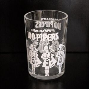 Seagram's 100 Pipers Scotch 2 oz Shot Glass